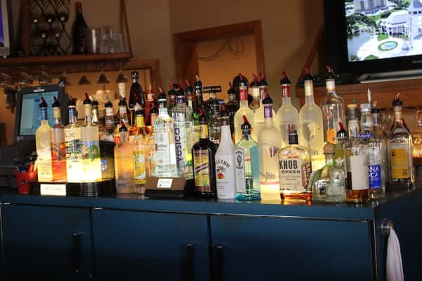 liquor bottles