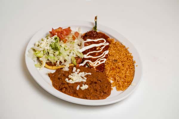 Create Your combo 2 items: Tostada and Chile Poblano 