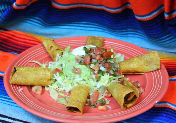 Taquitos Dinner and Lunch menu