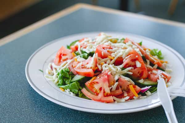 Freshly made salad