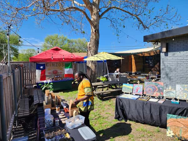 Set up at San MArcos Lazy Daze