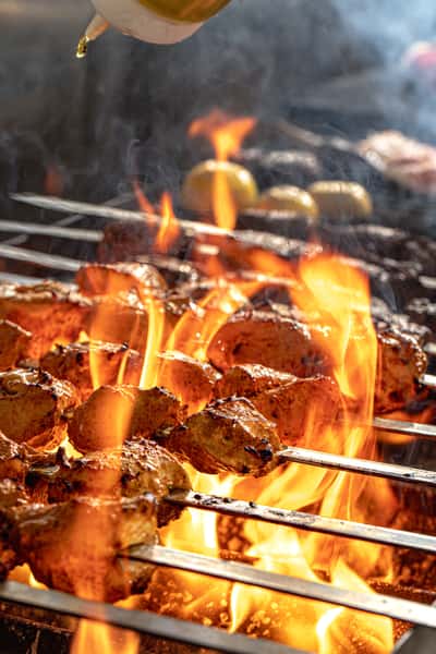 grilled kebabs