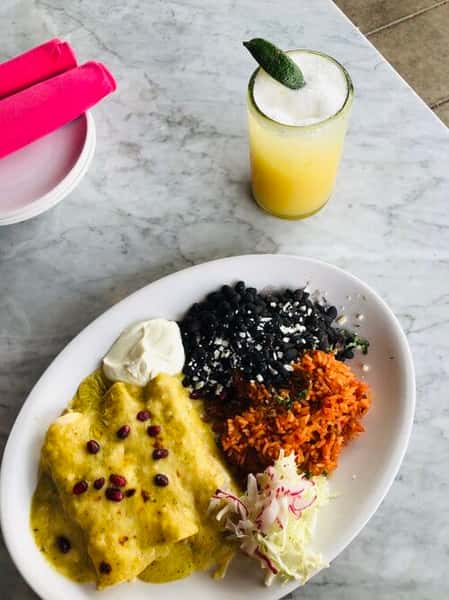 food with a drink