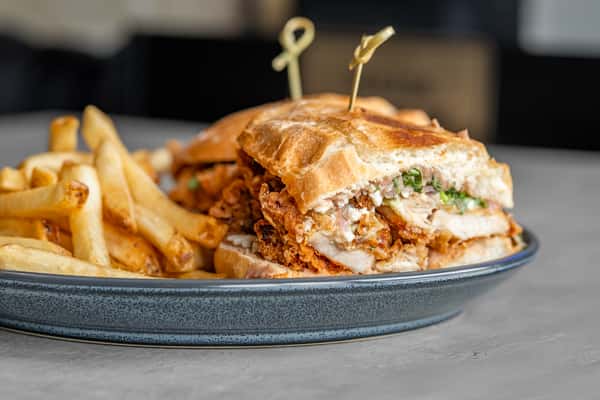 fried chicken torta