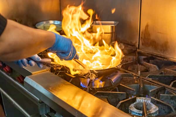 Chef cooking