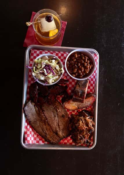 plate of bbq