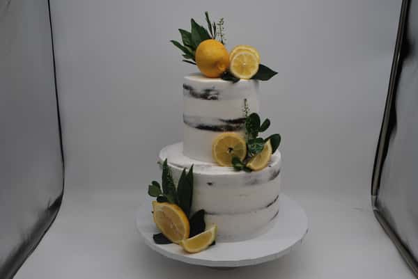 simi naked 2 tier lemon theme