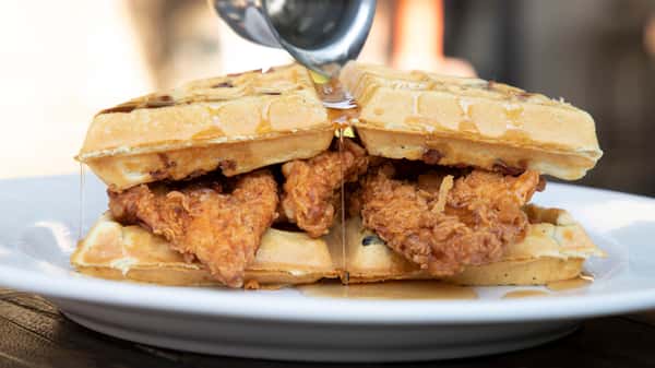 CHICKEN & WAFFLES Breakfast Rockwell's Bakery Bakery in CA