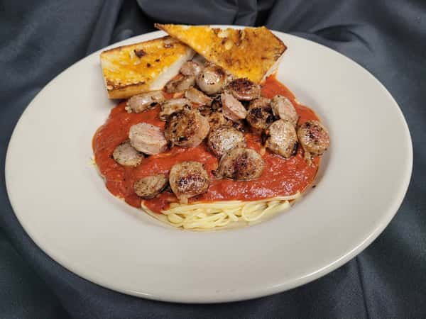 Linguine & Marinara & 2 HOT Italian Sausage