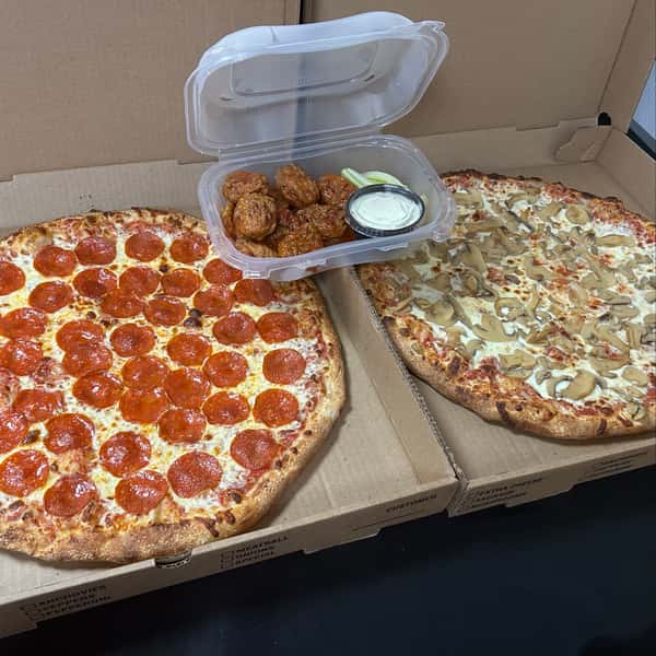Pizzas & Boneless Wings Take Out Tuesday Special
