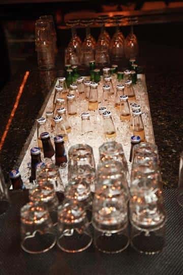 bottles of beer in ice