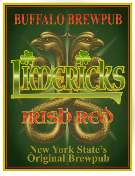 Coming back this February! Limerick's Irish Red Ale - Beer & Wine Menu