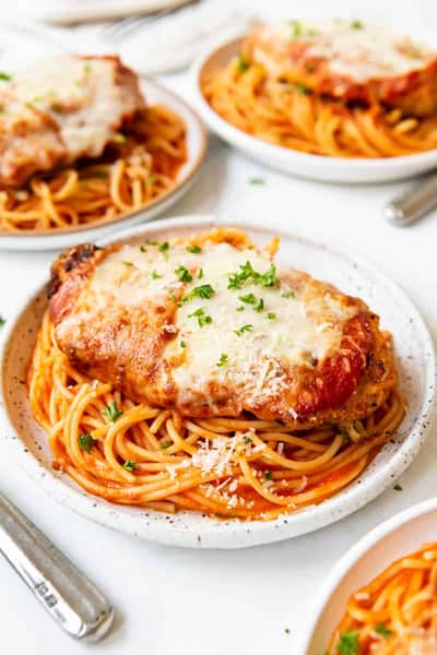 Kids Chicken Parm W/Spaghetti
