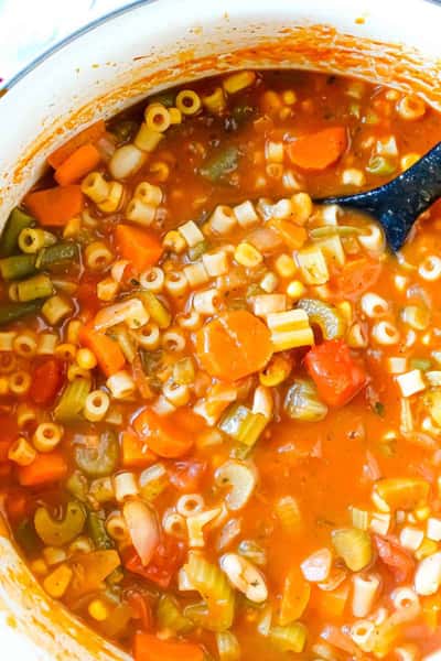 Homemade Vegetable Minestrone