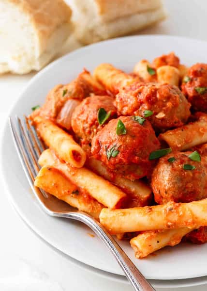 Kids Ziti W/ Meatballs
