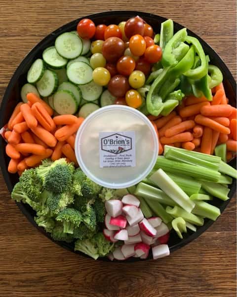 Fresh Vegetable Tray with Dip