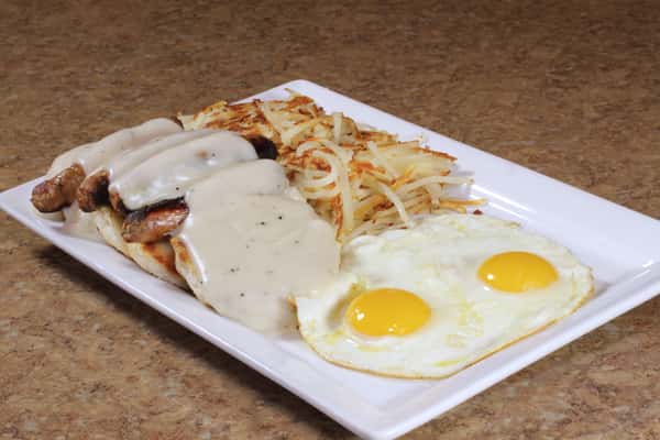 BISCUITS GRAVY & EGGS