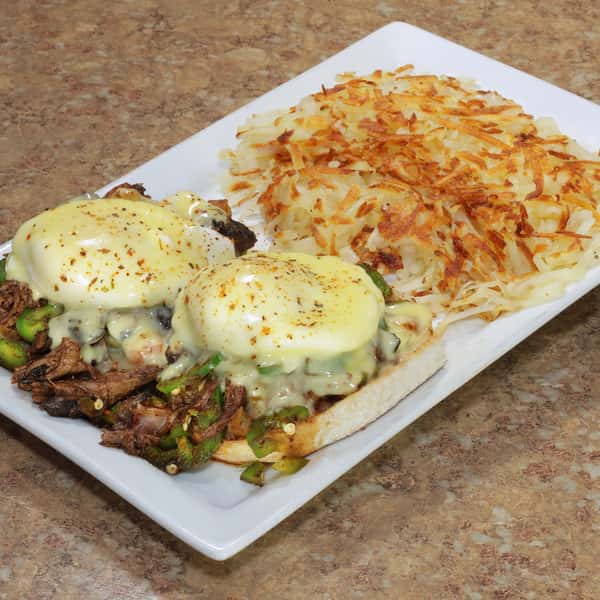 BARBACOA EGGS BENEDICT