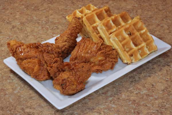 HOT HONEY CHICKEN WAFFLE