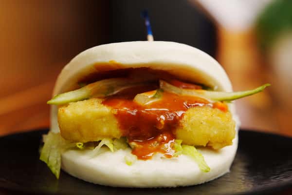 Gua Bao Crispy Tofu 蔬菜刈包