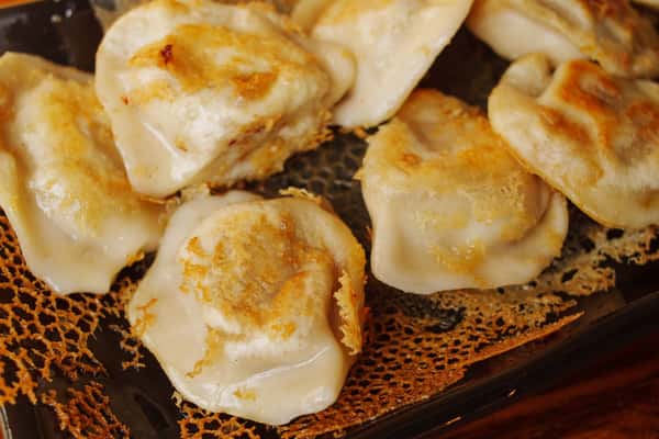 Pan-Seared Pork & Shrimp Dumplings 猪肉虾仁煎饺