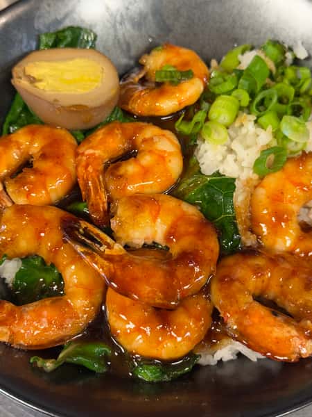 Shrimp Rice Bowl arroz de camaron