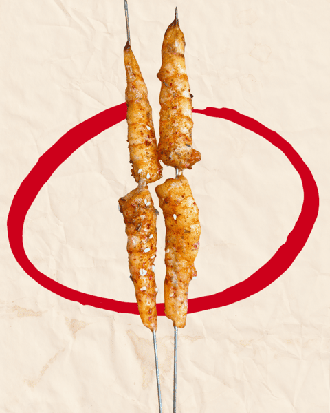 Grilled Jumbo Shrimp Skewers· 烤虾串