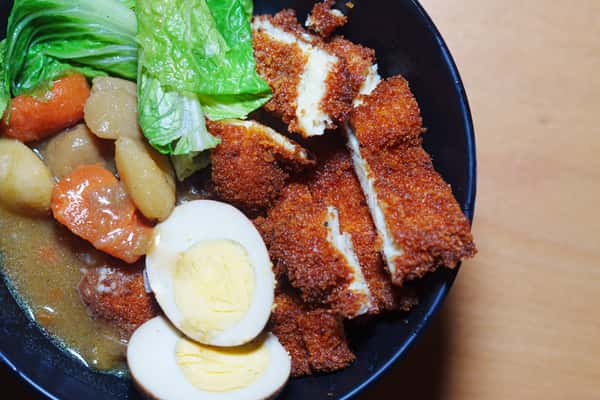Chicken Katsu with Rice | Pollo Frito con Arroz
