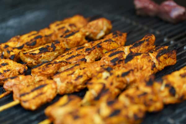Chicken Kabab on Grill