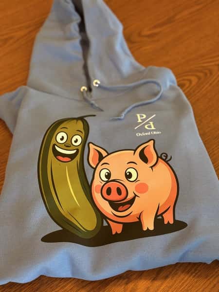 Cartoon Pickle & Pig Hoodie