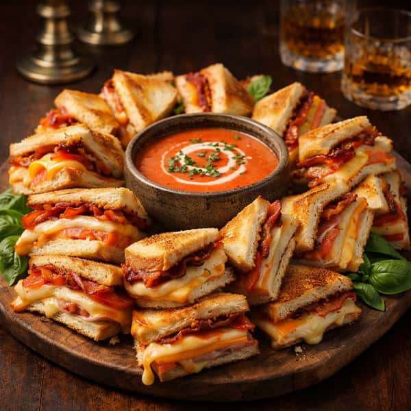 Prohibition Grilled Cheese & Tomato Bisque Soup