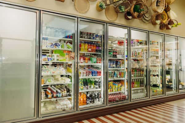 drinks case at Arandas Bkaery #1