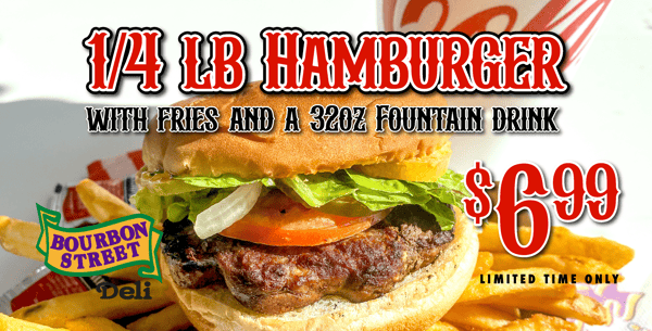 1/4lb Hamburger w/Fries & Drink