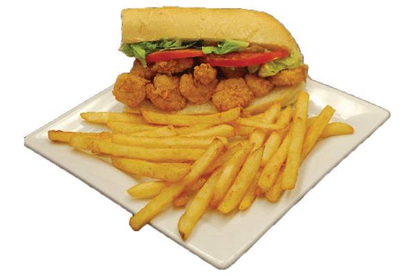 1/2 Shrimp Po-Boy w/Fries & Drink