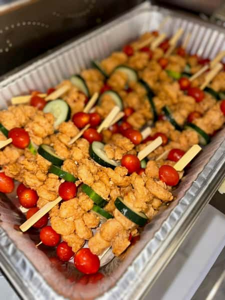 Boom Boom Shrimp Skewers - Catering