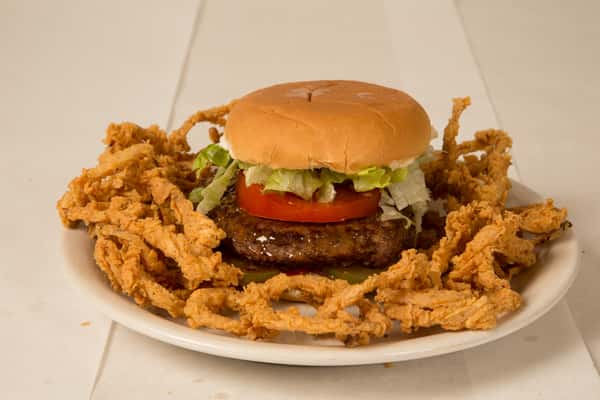 Burger & Homemade Onion Rings