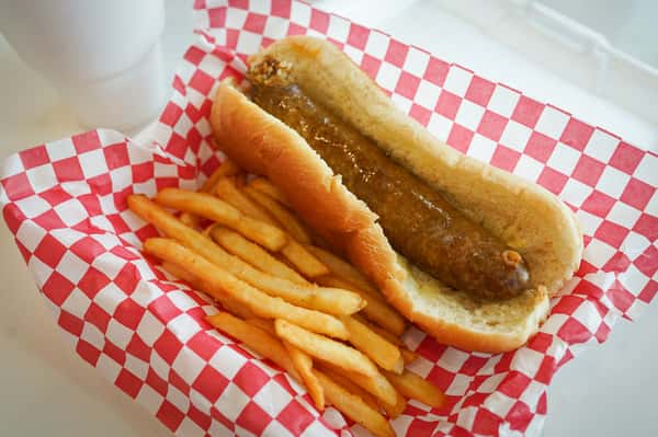 Boudin Link Poboy Combo w/Fries & 32oz Fountain Drink