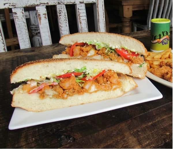 Seafood Muffuletta
