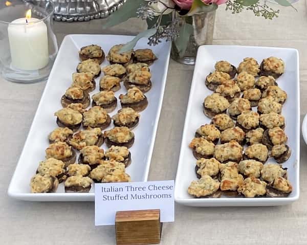 Spicy Chorizo and Three Cheese Stuffed Mushrooms
