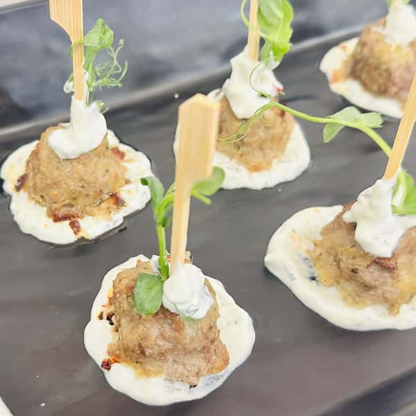 Lamb Meatballs with Mint Yogurt Sauce