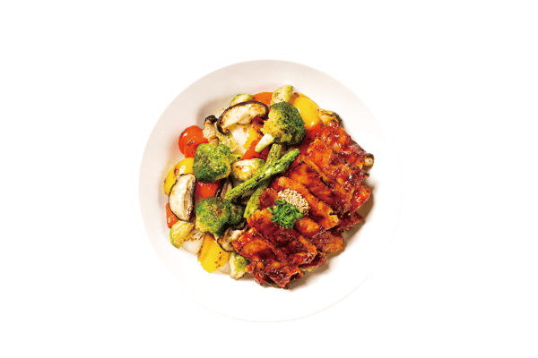 Spicy Pork Belly BBQ Rice Bowl