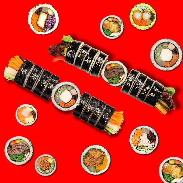"Roll With It" - Premium Gimbap Platter (10 Rolls)