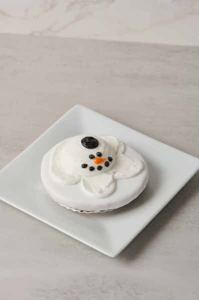 Snowman Poured Sugar Cookie