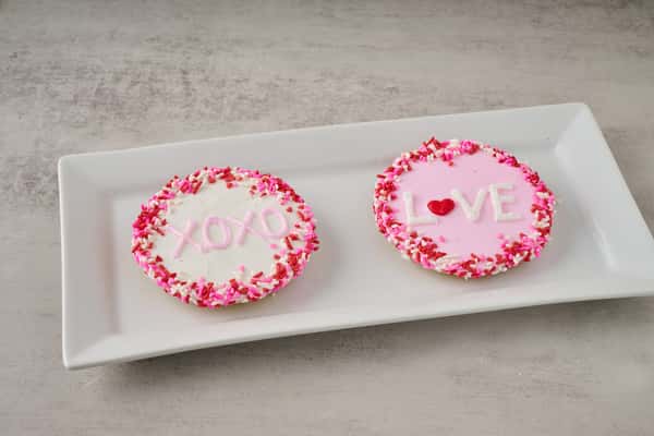 Poured Cookies Valentine's