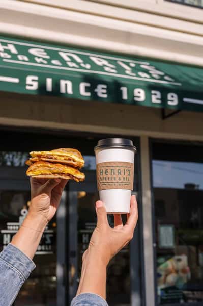 Breakfast sammy outside Buckhead