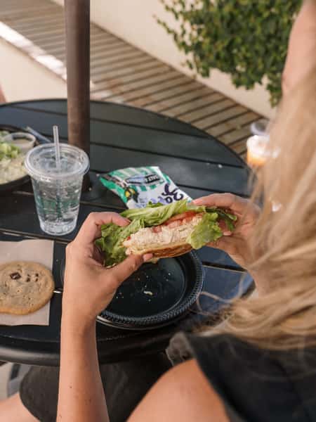 The kind of lunch you never get tired of. 🥐 Our chicken salad on a buttery croissant just hits every time.