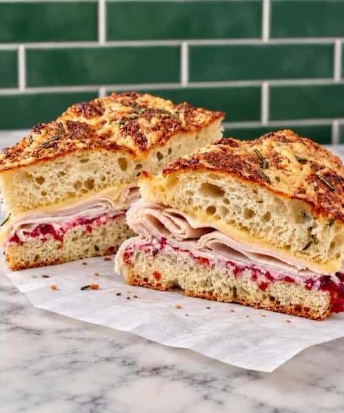 Meet your new fall lunch obsession! 🍂🥪
Our NEW Harvest Turkey Sandwich is here for a limited time, featuring tender turkey, smoky Gouda, cranberry aioli, and Parmesan herb focaccia, toasted until warm and golden. All the cozy flavors of fall in one delicious bite!
Stop by Henri’s and try it before it’s gone!
*Not available at our Clayton location just yet.