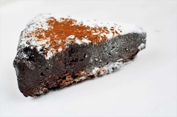 Chocolate Flourless Cake Slice