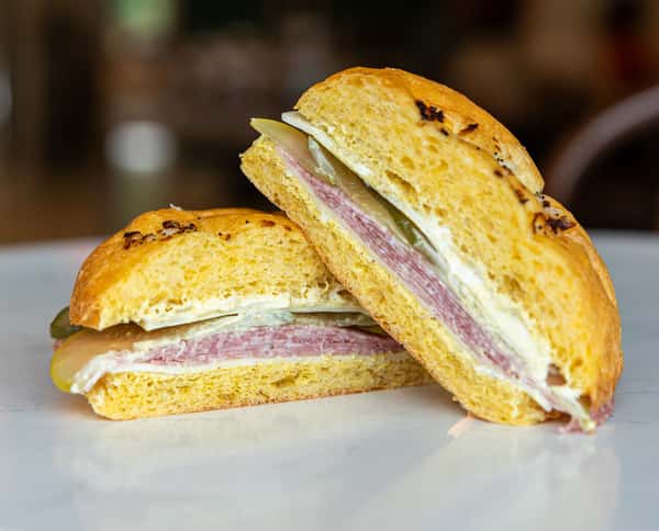 Salami and Cheese Sandwich