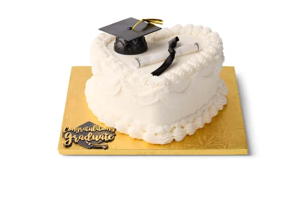 Graduation Heart Cake